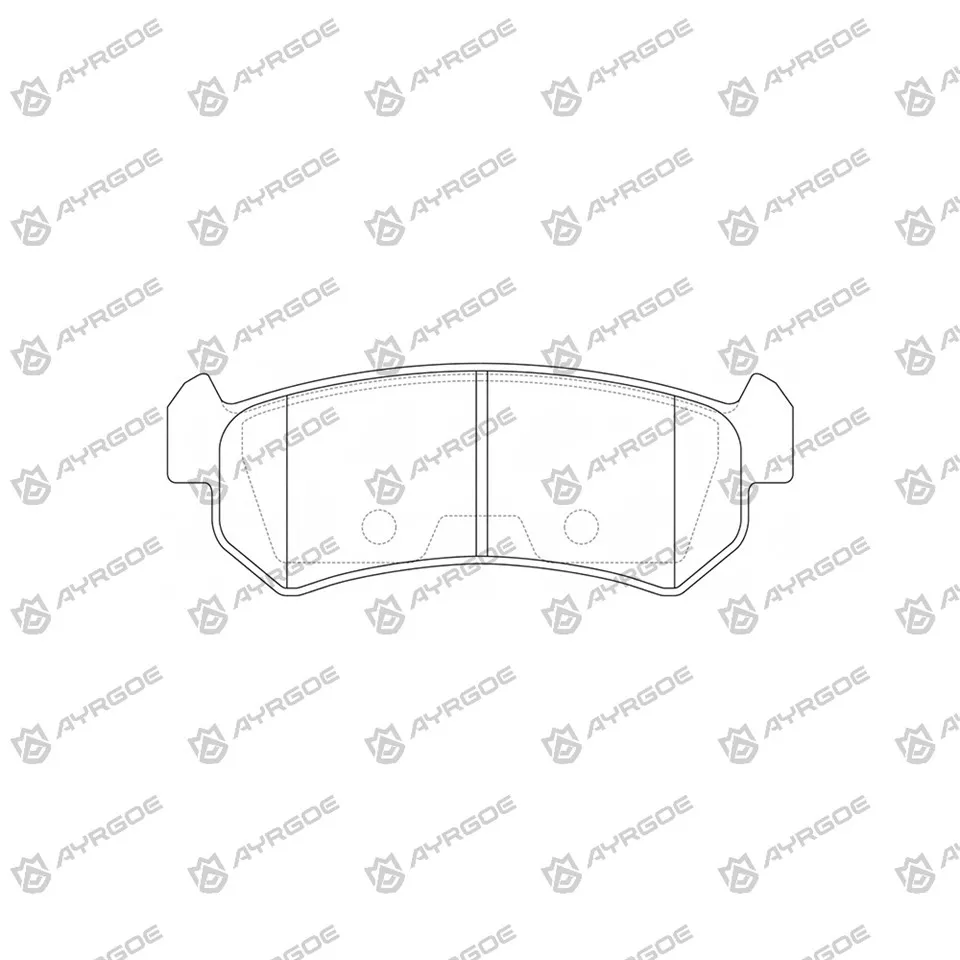 D9059 plaquettes de frein pour daewoo kalos 48
