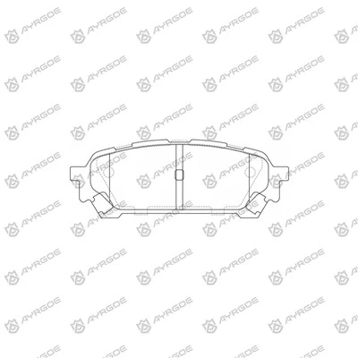Plaquettes de frein D7059H pour Subaru